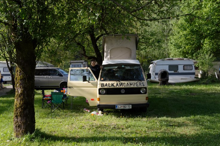 Camper van Krešo in campsite Konda